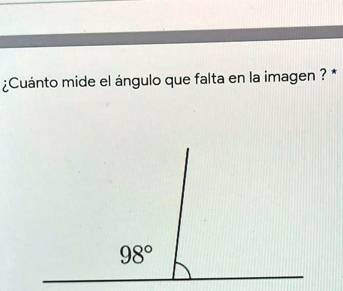 SOLVED: ¿Cuánto mide el ángulo que falta en la imagen ? liCuánto mide ...