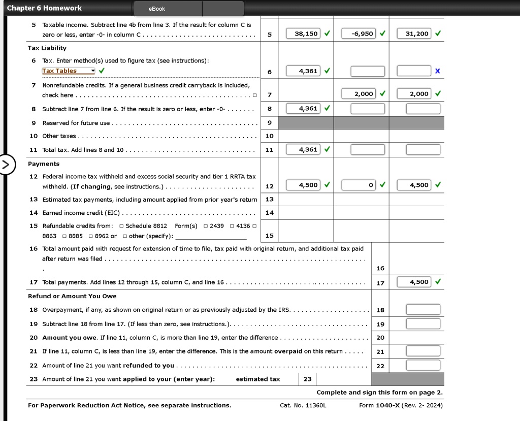 Line 31200 5 Taxable income. Subtract line 4b from line 3. If the...