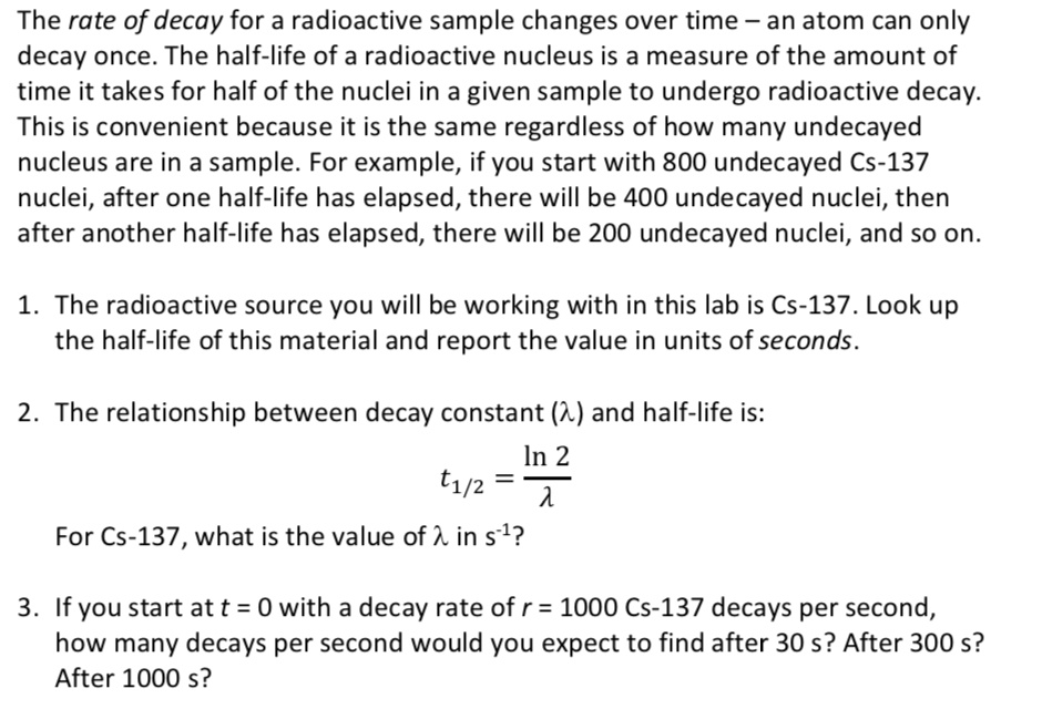 SOLVED The rate of decay for a radioactive sample changes over time