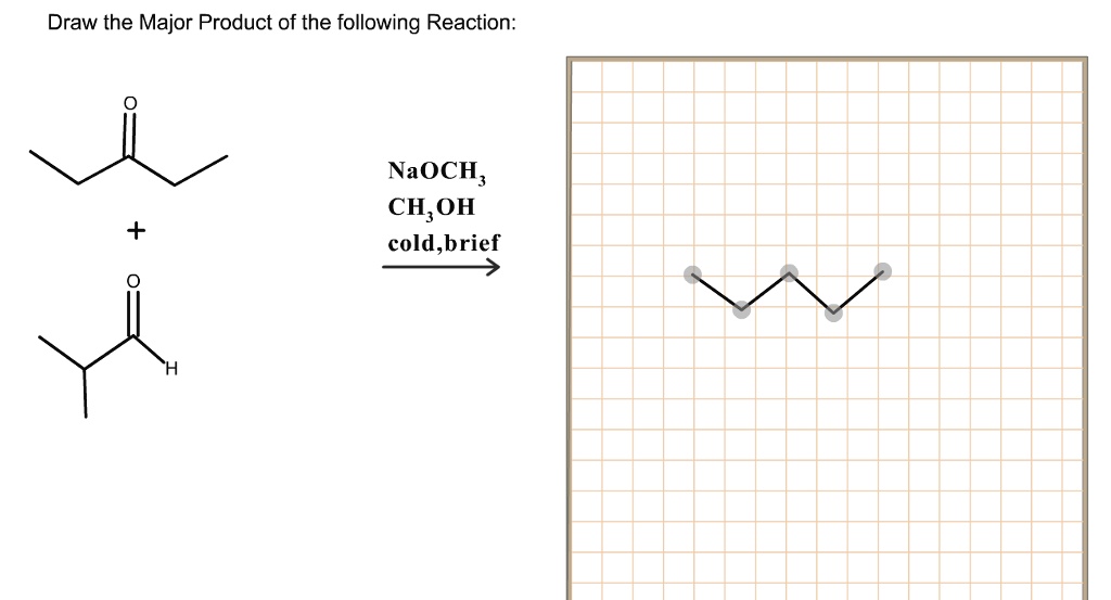 SOLVED: Draw the major product of the following reaction: NaOCH3, CH3OH ...