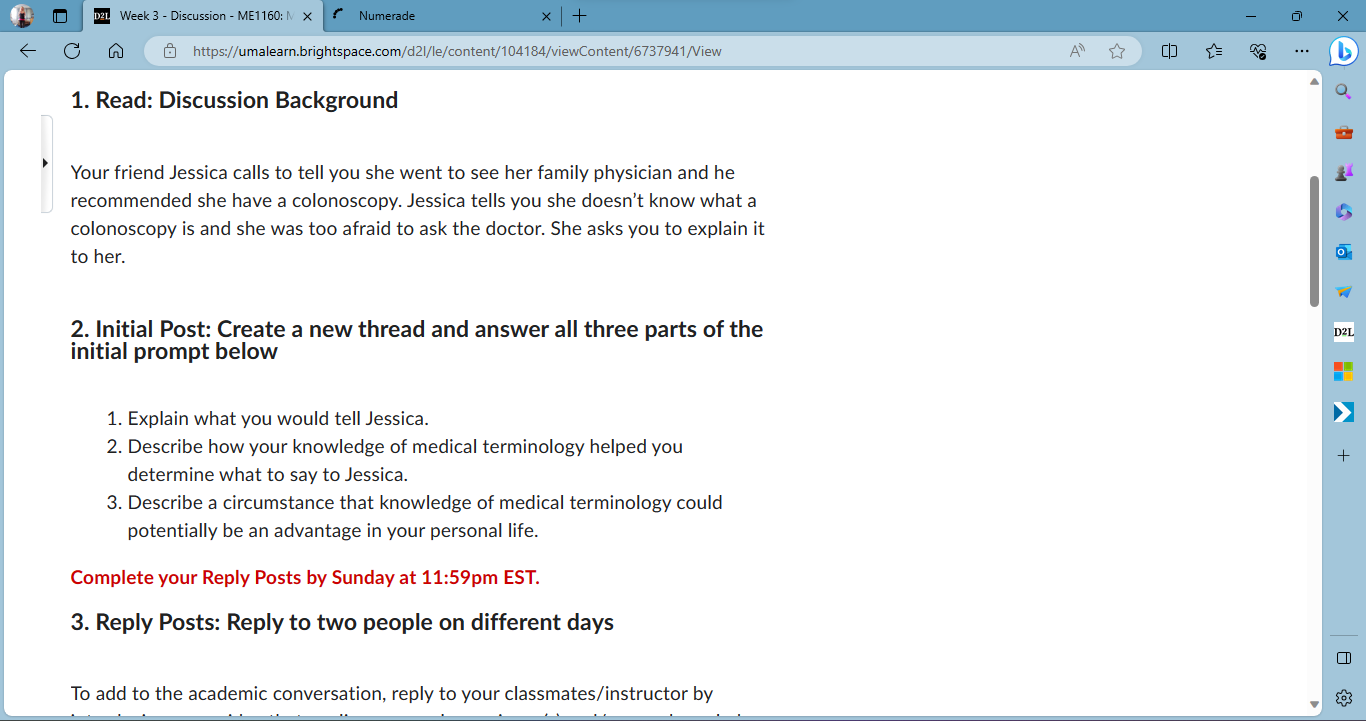 SOLVED: Week 3 - Discussion - ME1160: N × R Numerade ×|+ Https ...