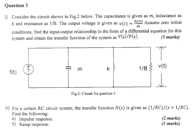 Consider the circuit shown in Fig.2 below. The capacitance is given as ...