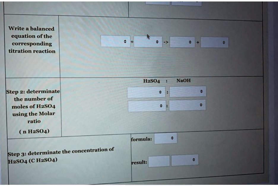 SOLVED Write a balanced equation for the corresponding titration