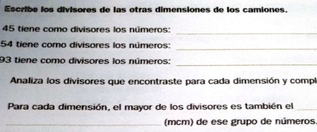 45 Tiene Como Divisores Los Numeros www.numerade.com