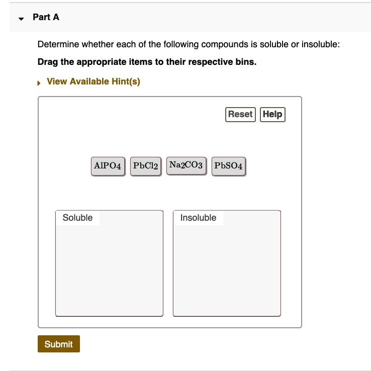 SOLVED: Part A Determine Whether Each Of The Following Compounds Is ...