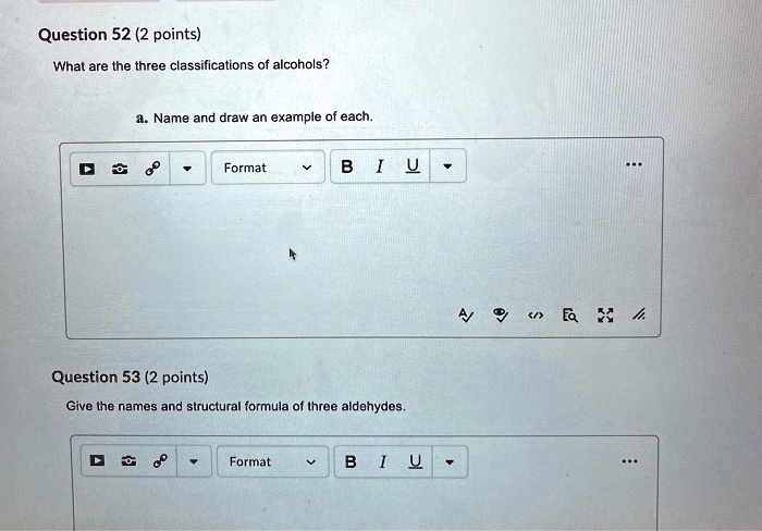 SOLVED: Question 52 (2 points) What are the three classifications of ...