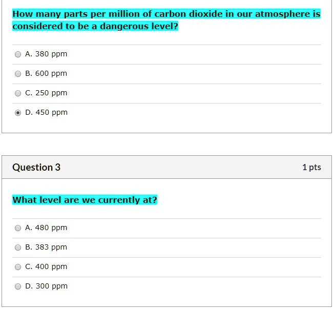 How many parts per million of carbon dioxide in our a… SolvedLib