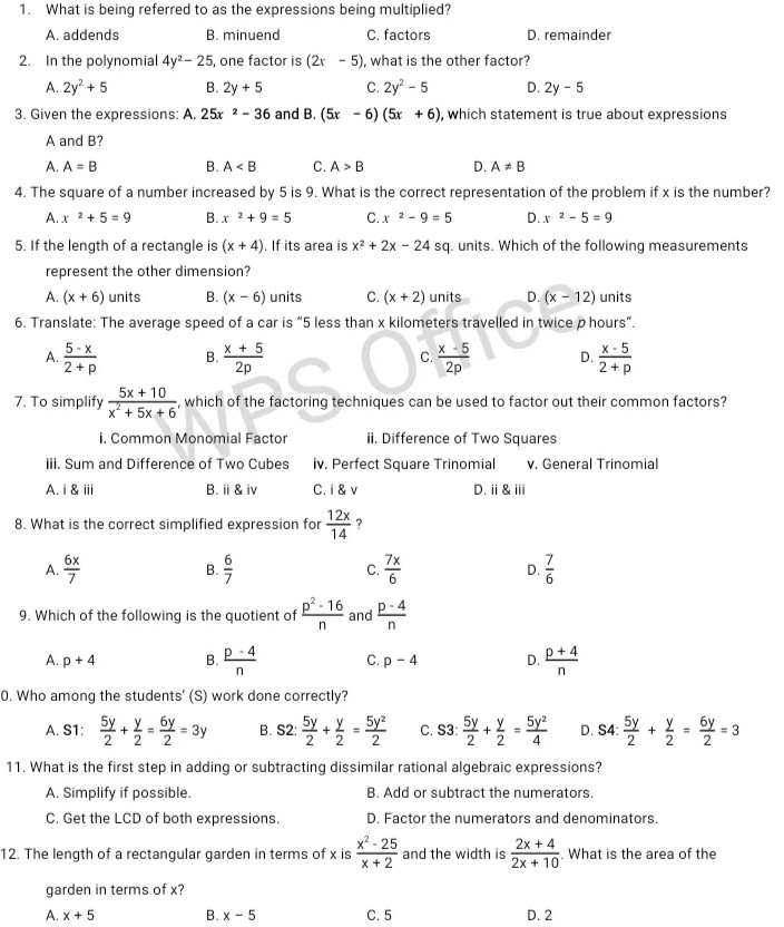 SOLVED 1 What Is Being Referred To As The Expressions Being 