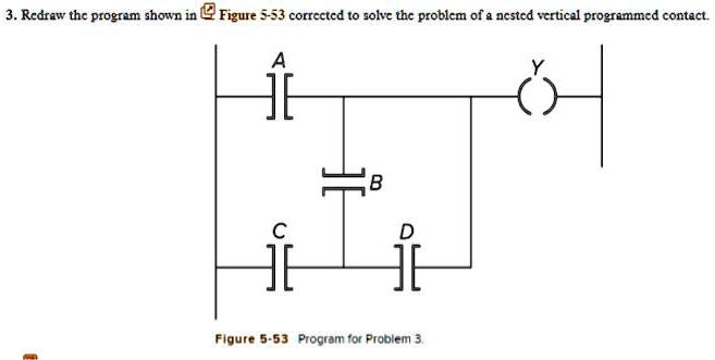 SOLVED: 3.Redraw thc program shown in Figure 5-53 corrected to solve ...