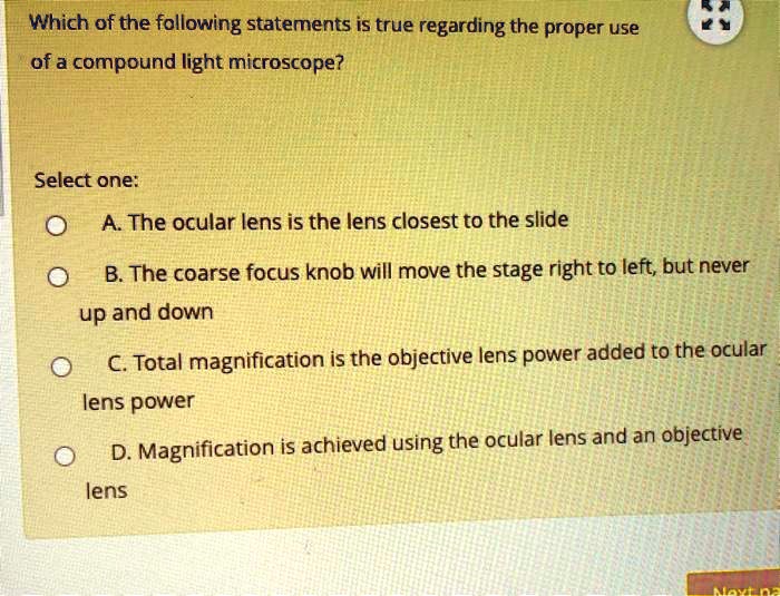 SOLVED Which of the following statements is true regarding the proper