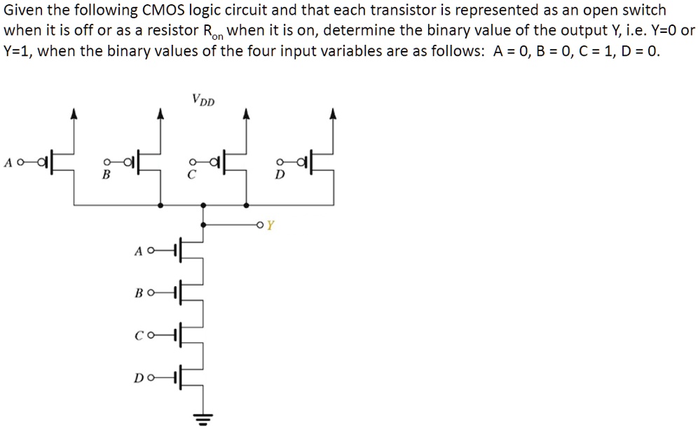 Resistor Implementation Using Cmos text given the following cmos logic circuit and that each transistor is ...