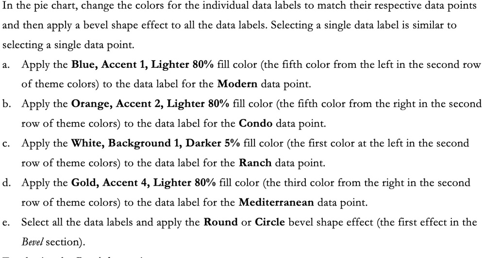 SOLVED 'In the pie chart; change the colors for the individual data