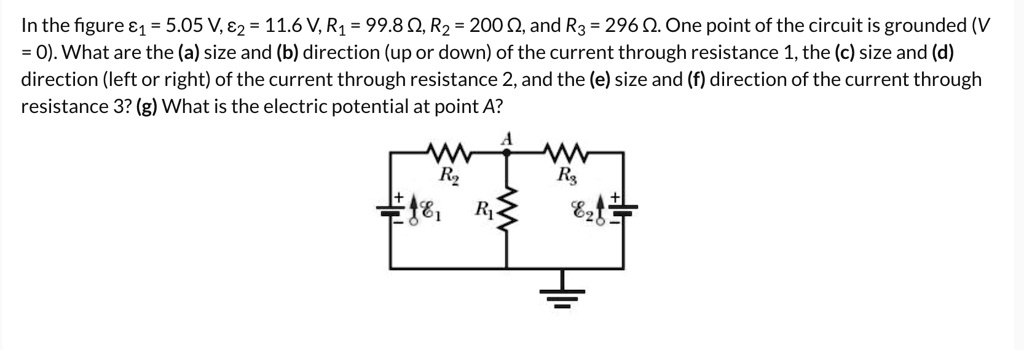 SOLVED: In the figure, â‚¬1 = 5.05 V, e2 = 11.6 V, R1 = 99.8 Î©, R2 ...