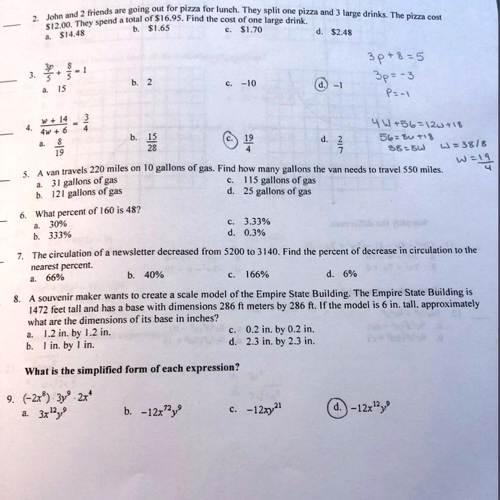 SOLVED: I need help with 5, 6, 7, and 8. Two friends are going out for ...