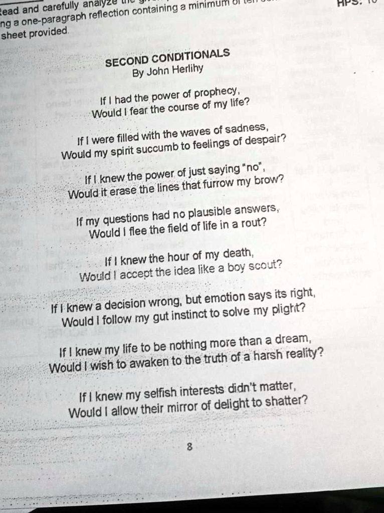 SOLVED: Read and carefully analyze the given poem. Determine the social ...