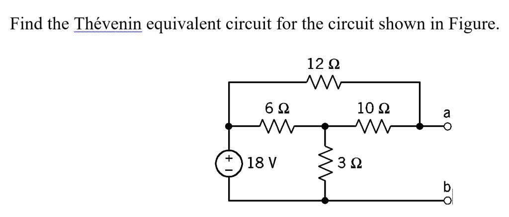 Find the Thévenin equivalent circuit for the circuit shown in Figure ...