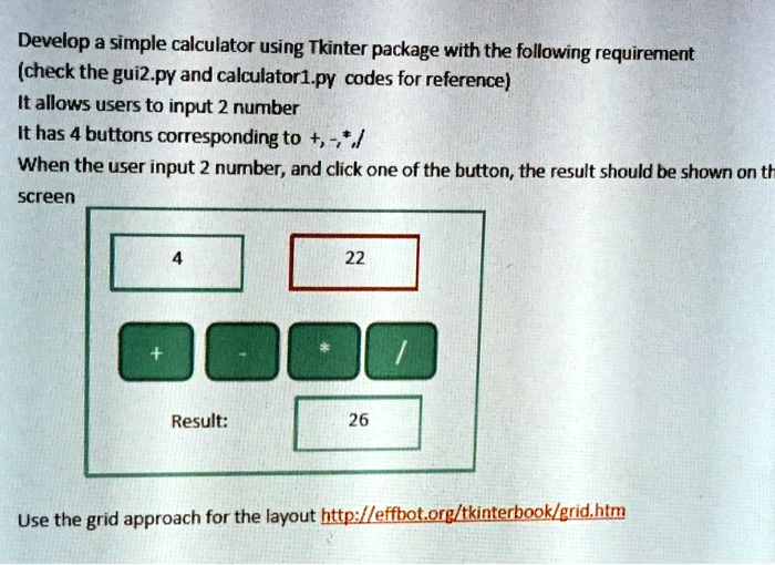 SOLVED: For Python 2.7, please show the coding steps. Develop a simple ...