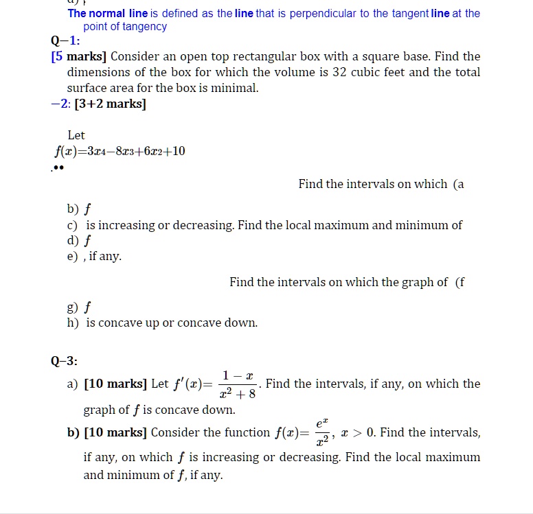 The normal line is defined as the line that is perpendicular...