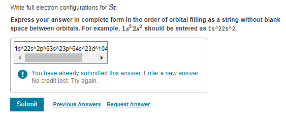 Solved Write Full Electron Configurations For Sr Express Your Answer