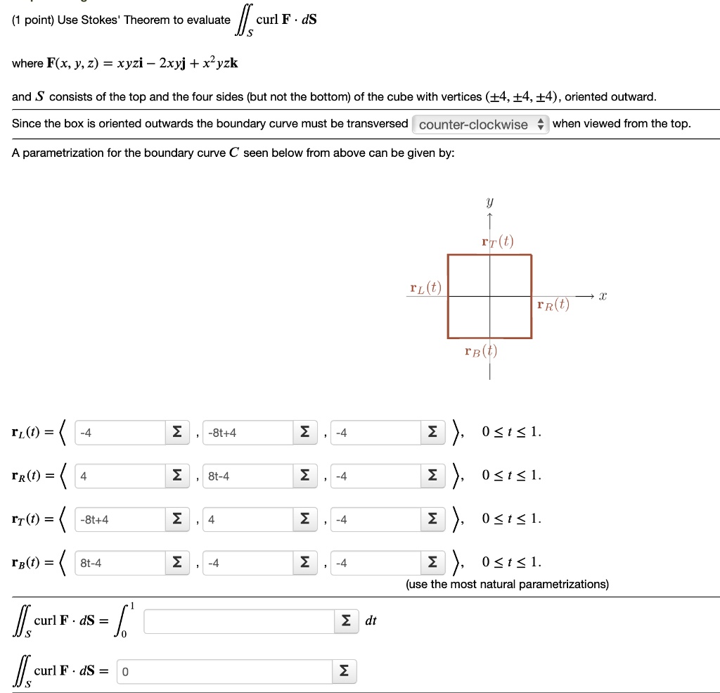 Solved Use Stokes Theorem To Evaluate âˆ® Curl F Â· Ds Where F X Y