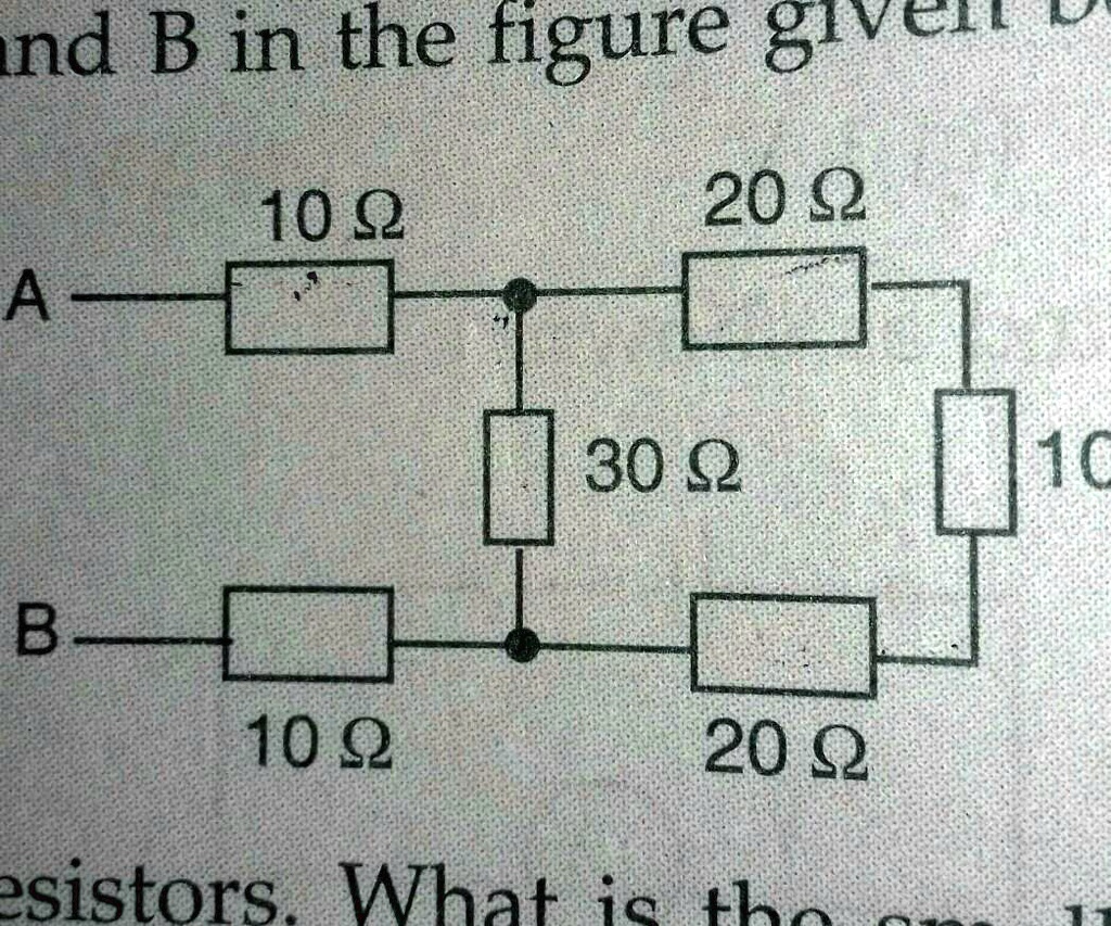 SOLVED: '50. What Is The Resistance Between A And B In The Figure Given ...