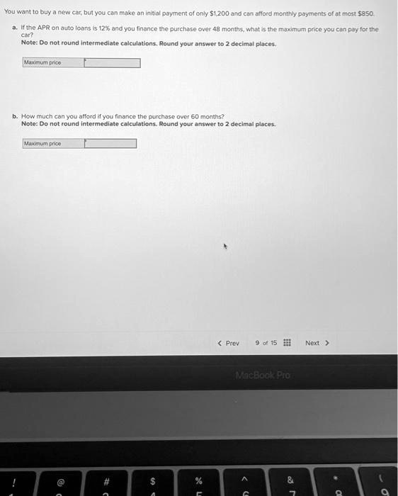 SOLVED Texts You want to buy a new car but you can make an initial