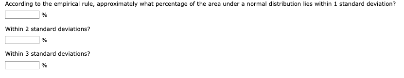 according to the empirical rule approximately what percentage of the ...