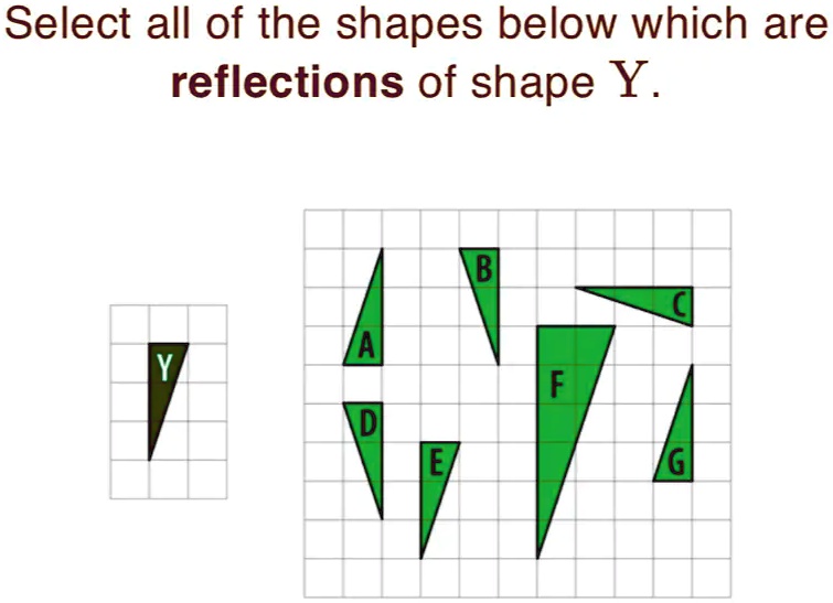 select all the shapes that are enlargement of shape x 