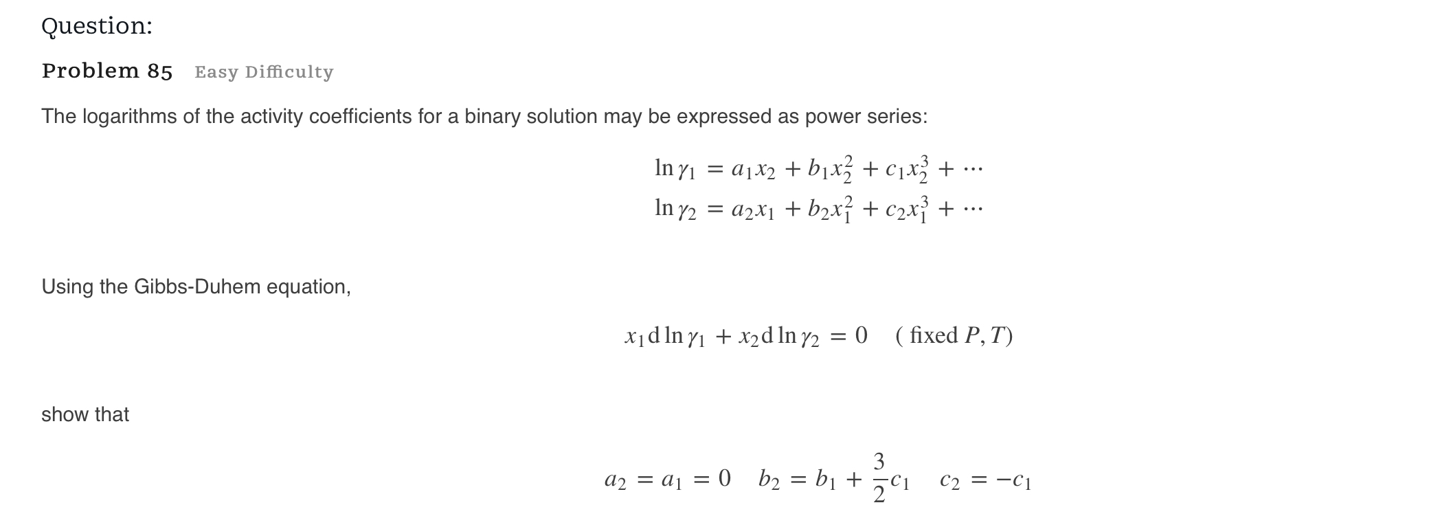 SOLVED: Question: Problem 85 Easy Difficulty The Logarithms Of The ...