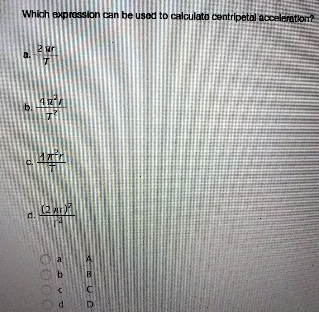Centripetal Acceleration Example Problems With Solution
