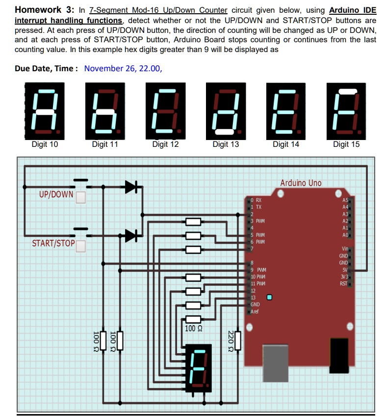 SOLVED: Hello, could you please design a circuit on Wokwi simulator and ...