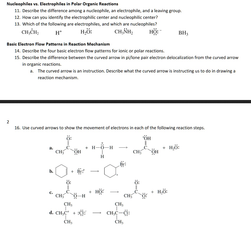 Nucleophile And Electrophile