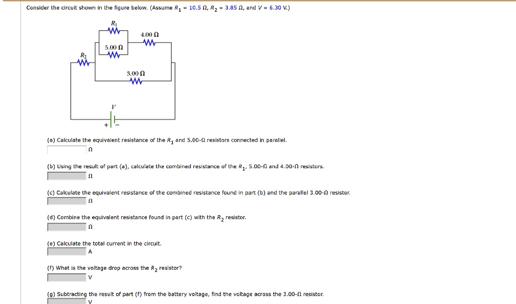 SOLVED Consider the circuit shown the figure below (Assume Ri 10,5 0