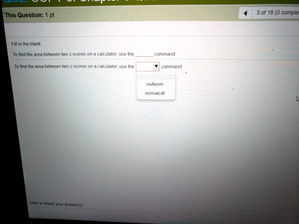SOLVED Text in of 18 (0 complete) This Question pt Fill in the blank