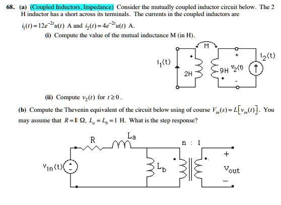 SOLVED: 68. (a) (Coupled Inductors, Impedance) Consider the mutually ...