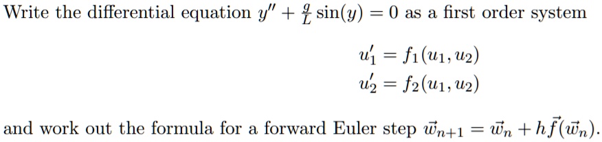 SOLVED: 'Write the differential equation y