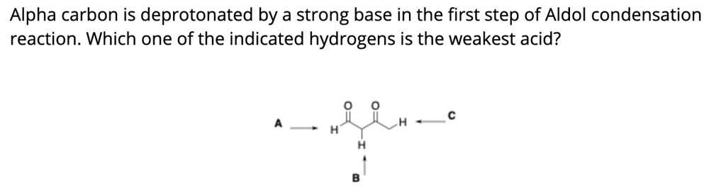 Solved Alpha Carbon Is Deprotonated By A Strong Base In The First Step