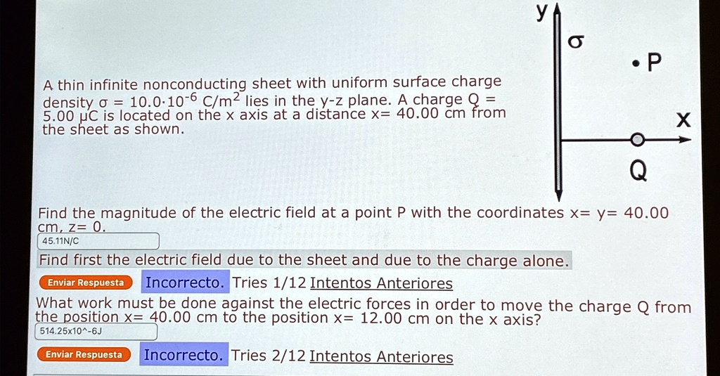A thin infinite nonconducting sheet with uniform surface charge density ...