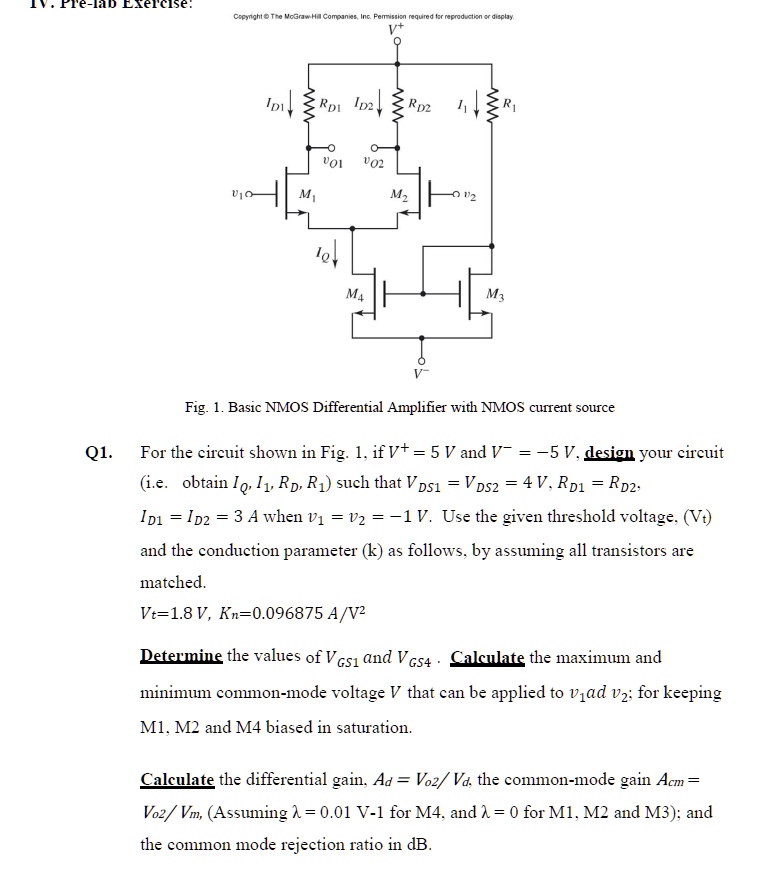 SOLVED I. Prelab Exercise Copyright Â© The McGrawHill Companies Fig