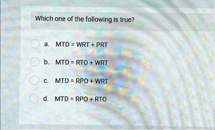 RPO, RTO, WRT, MTD …WTH?!