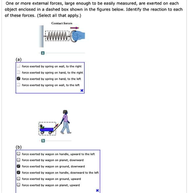 One Or More External Forces Large Enough To Be Easily Measured Are ...