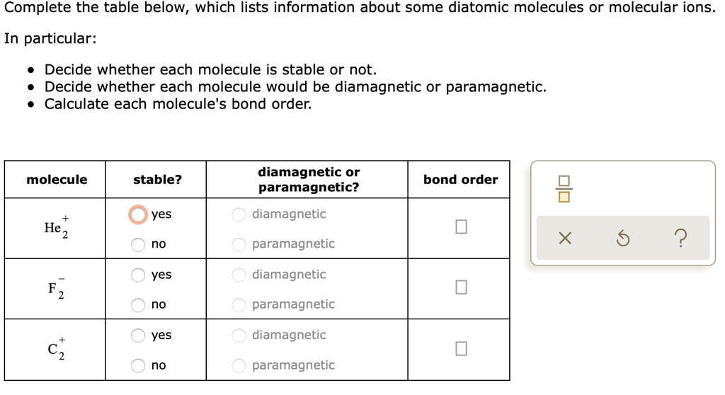 SOLVED: Complete the table below, which lists information about some ...