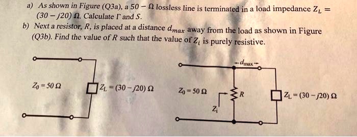 texts a as shown in figure q3a a 50 ohm lossless line is terminated in ...