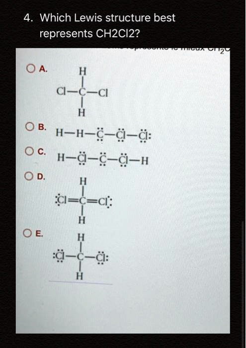 Lewis Structure For H2ccl2