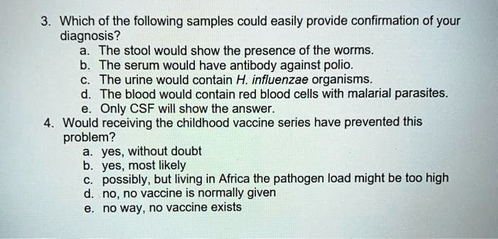 SOLVED: Which of the following samples could easily provide ...