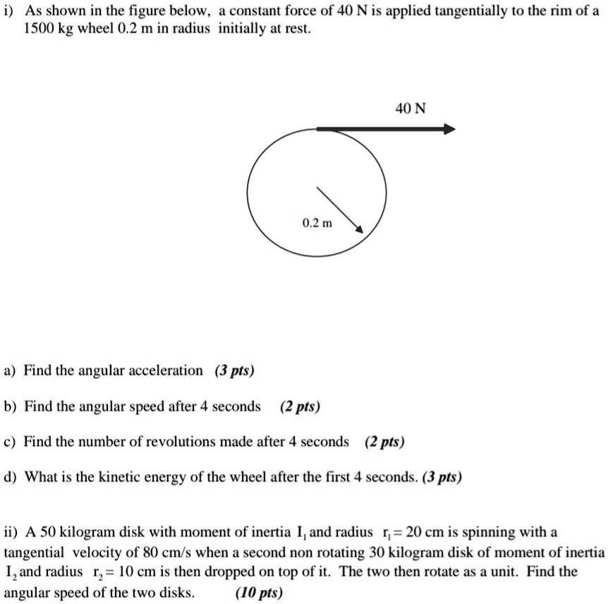 I) As shown in the figure below;, a constant force of… - SolvedLib