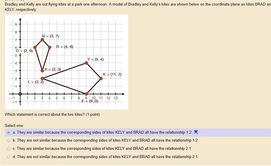 SOLVED 'Plz help with geometry question below Bradley and Kelly are