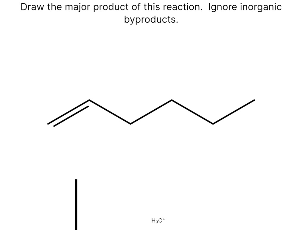 Draw The Major Product Of This Reaction