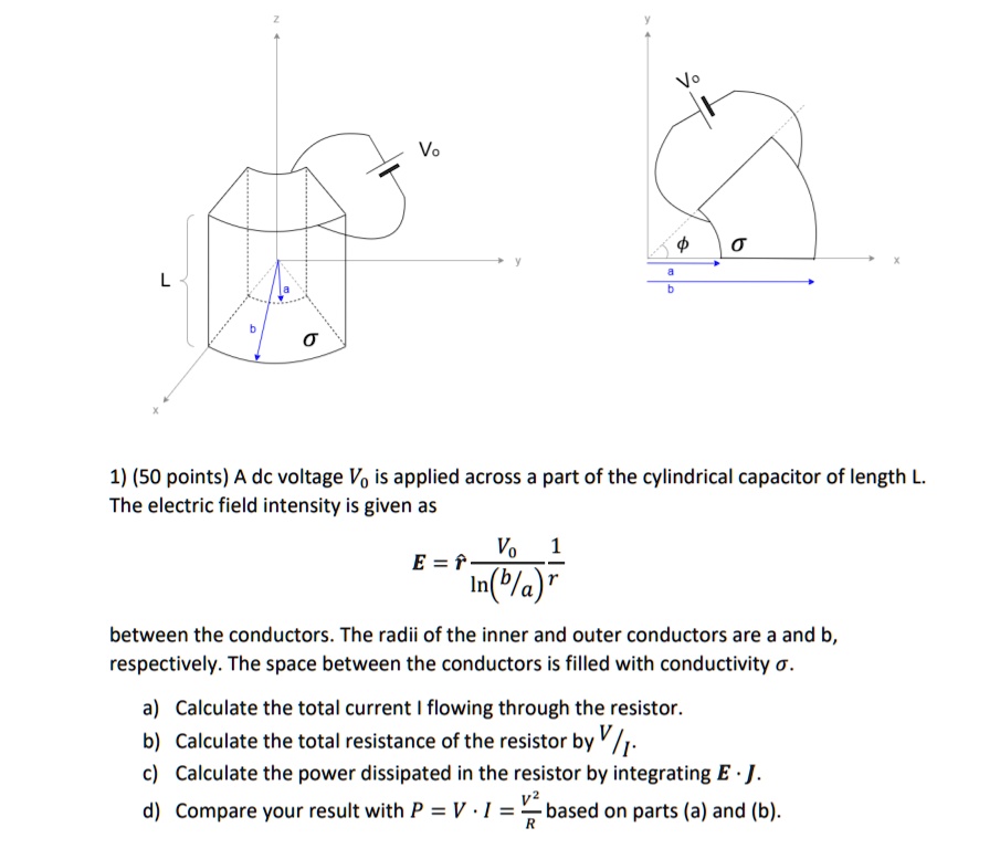 SOLVED 1(50 points)A dc voltage Vo is applied across a part of the