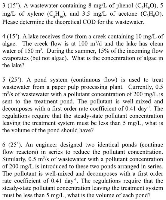 solved-text-1-15-wastewater-containing-8-mg-l-of-phenol-c6h6o-5